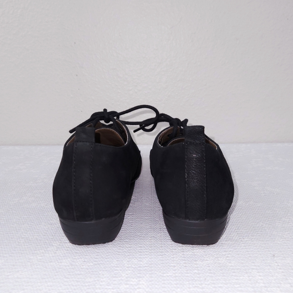 DANSKO Finola Oxford Black Nubuck Lace-Up Comfort Shoes - Picture 6 of 9